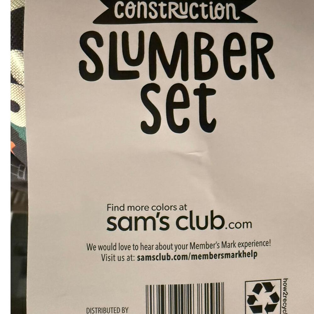 3 PC Slumber set Tent Slumber Party Sleeping Bag Play Construction Boys Kids - Picture 4 of 4